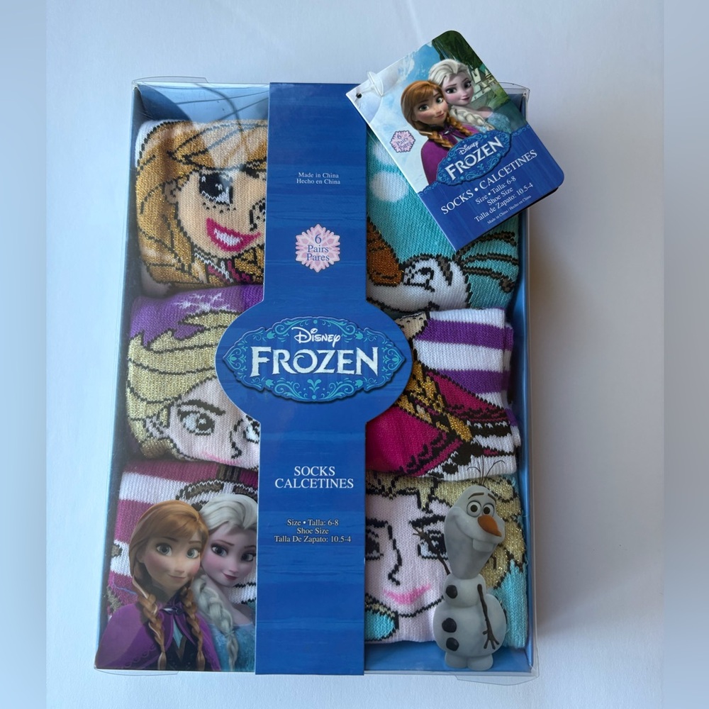 NWT. Disney Frozen Multicolor Socks Collection